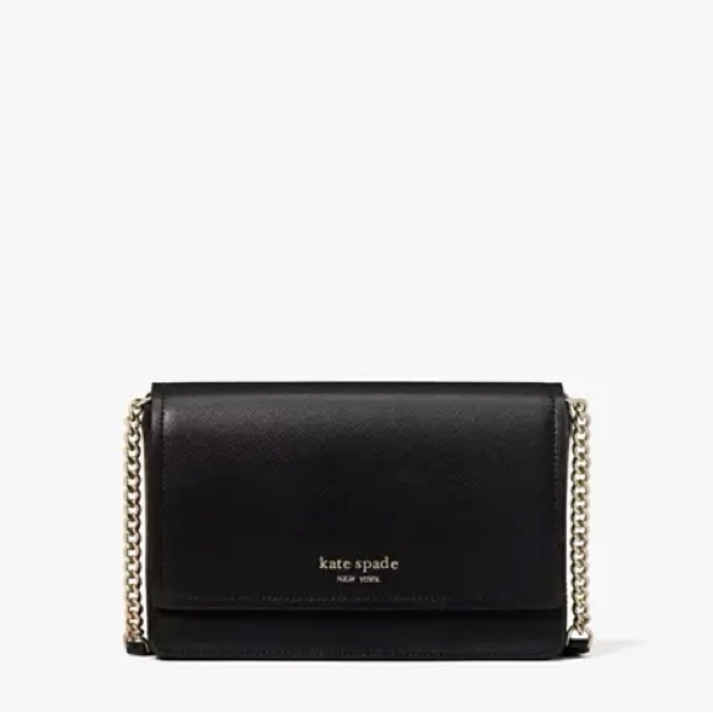 Kate Spade Flip Chain-wallet Black